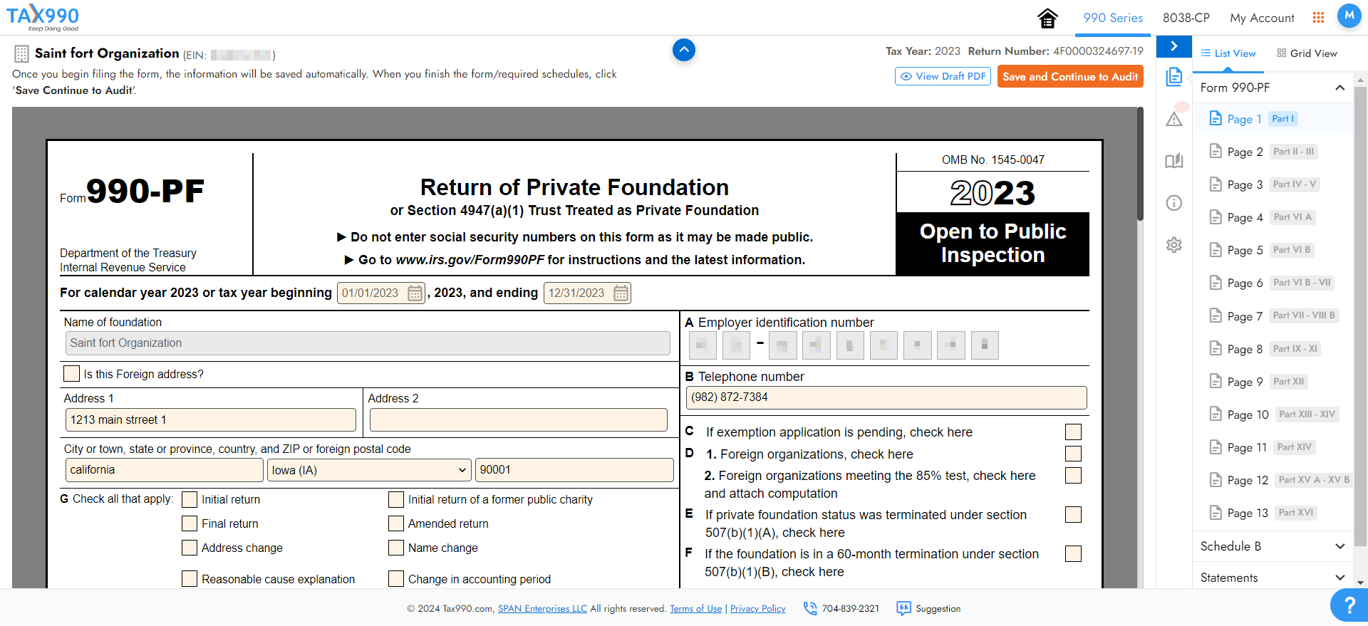 Enter Form Data