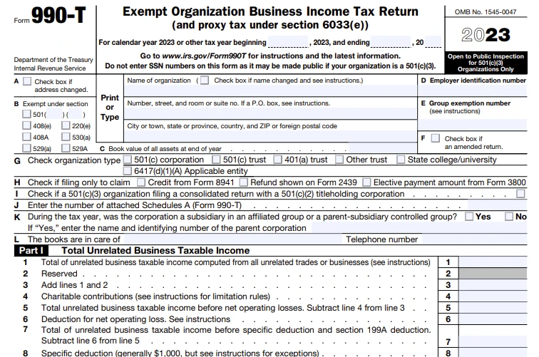 Form 990-T