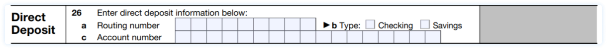 Form 8038-CP - Direct Deposit