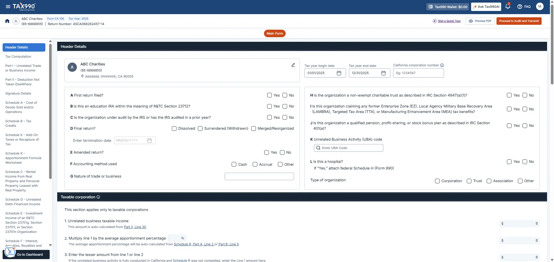 Review Your Form Summary