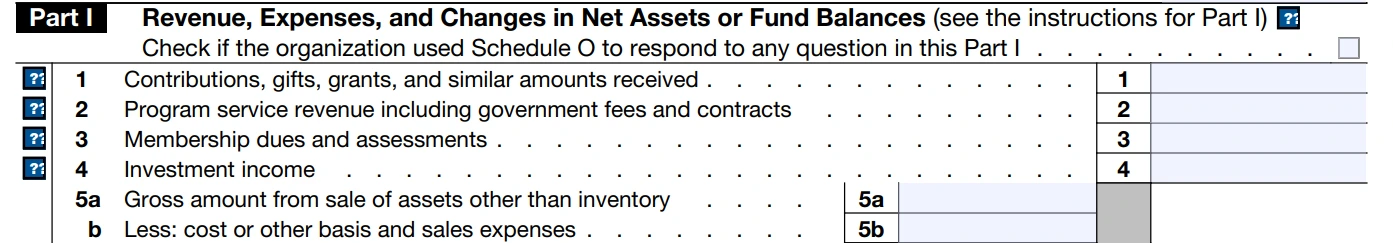 Revenue (Lines 1 - 9)