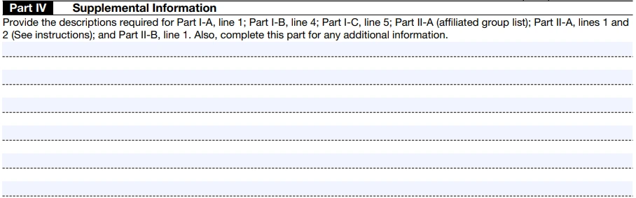 Part IV - Supplemental Information