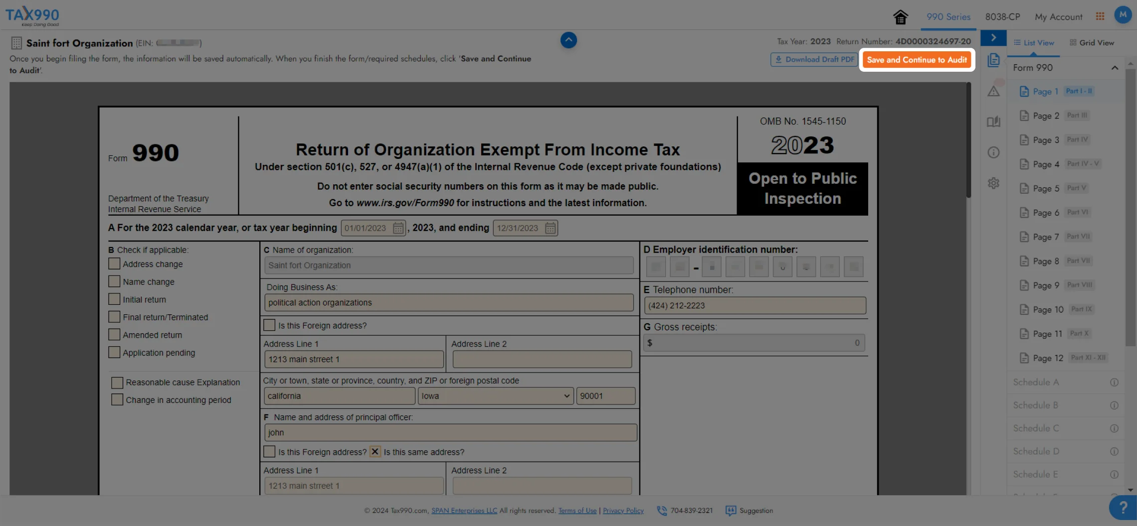 Enter Form Data