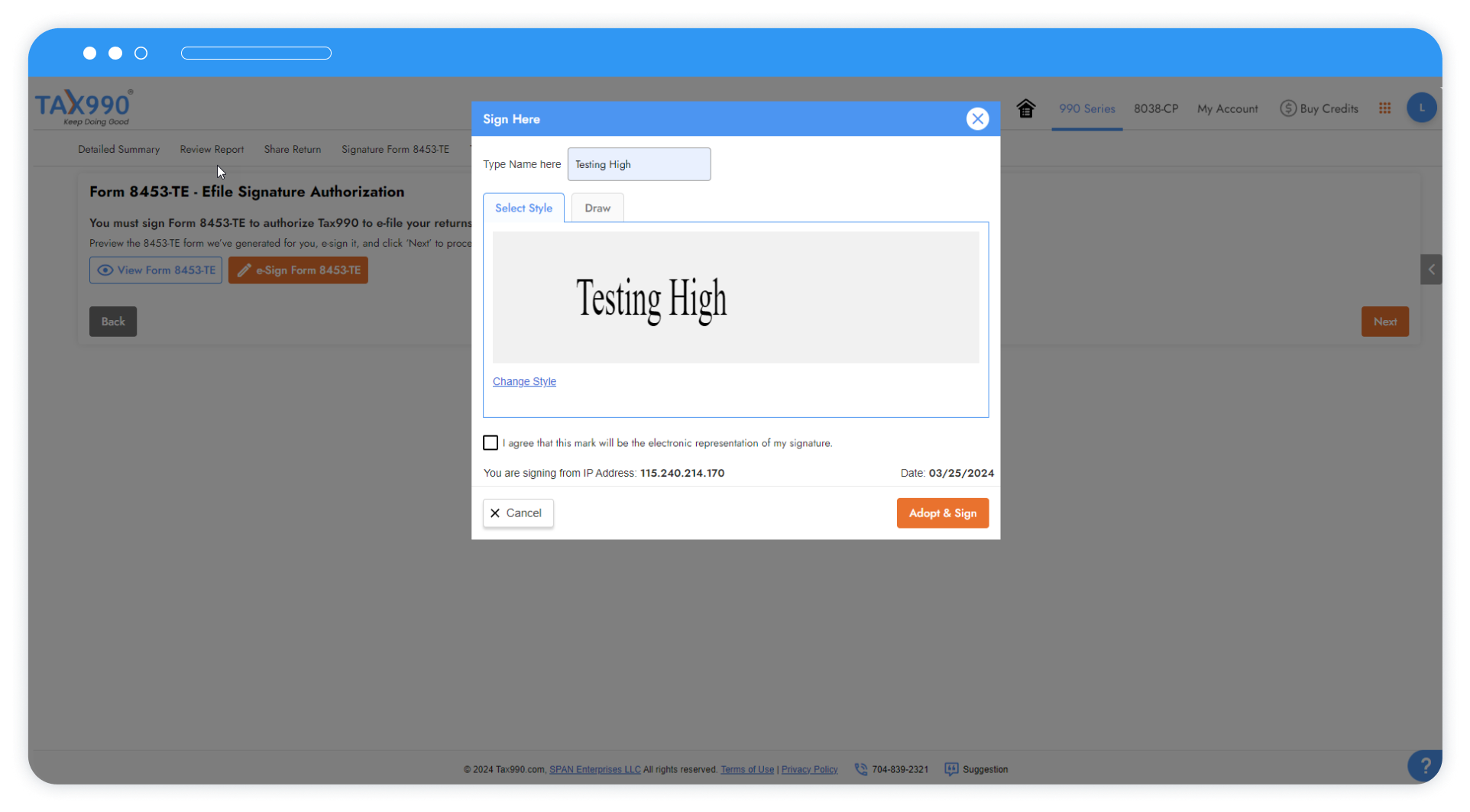 E-Sign 990 Returns You File For Them